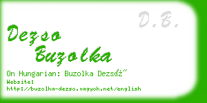 dezso buzolka business card